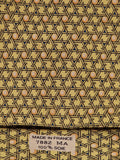 007882 Hermès tie yellow geometrical pattern 7882 MA