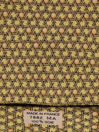 007882 Hermès tie yellow geometrical pattern 7882 MA