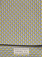 646083 Hermès silk tie yellow baseball pattern 646083 FA
