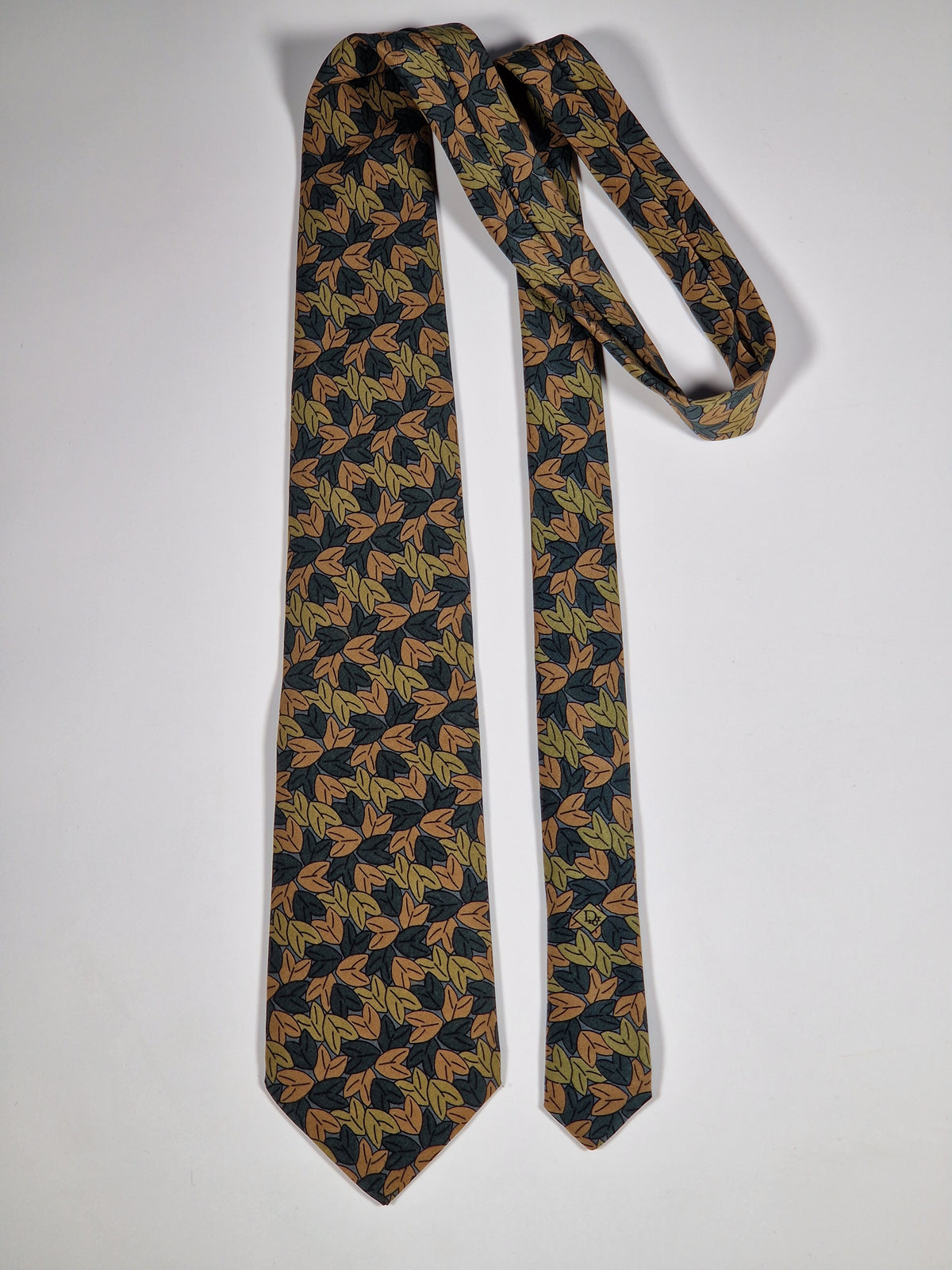 Dior vintage tie autum leafs