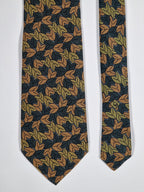 Dior vintage tie autum leafs
