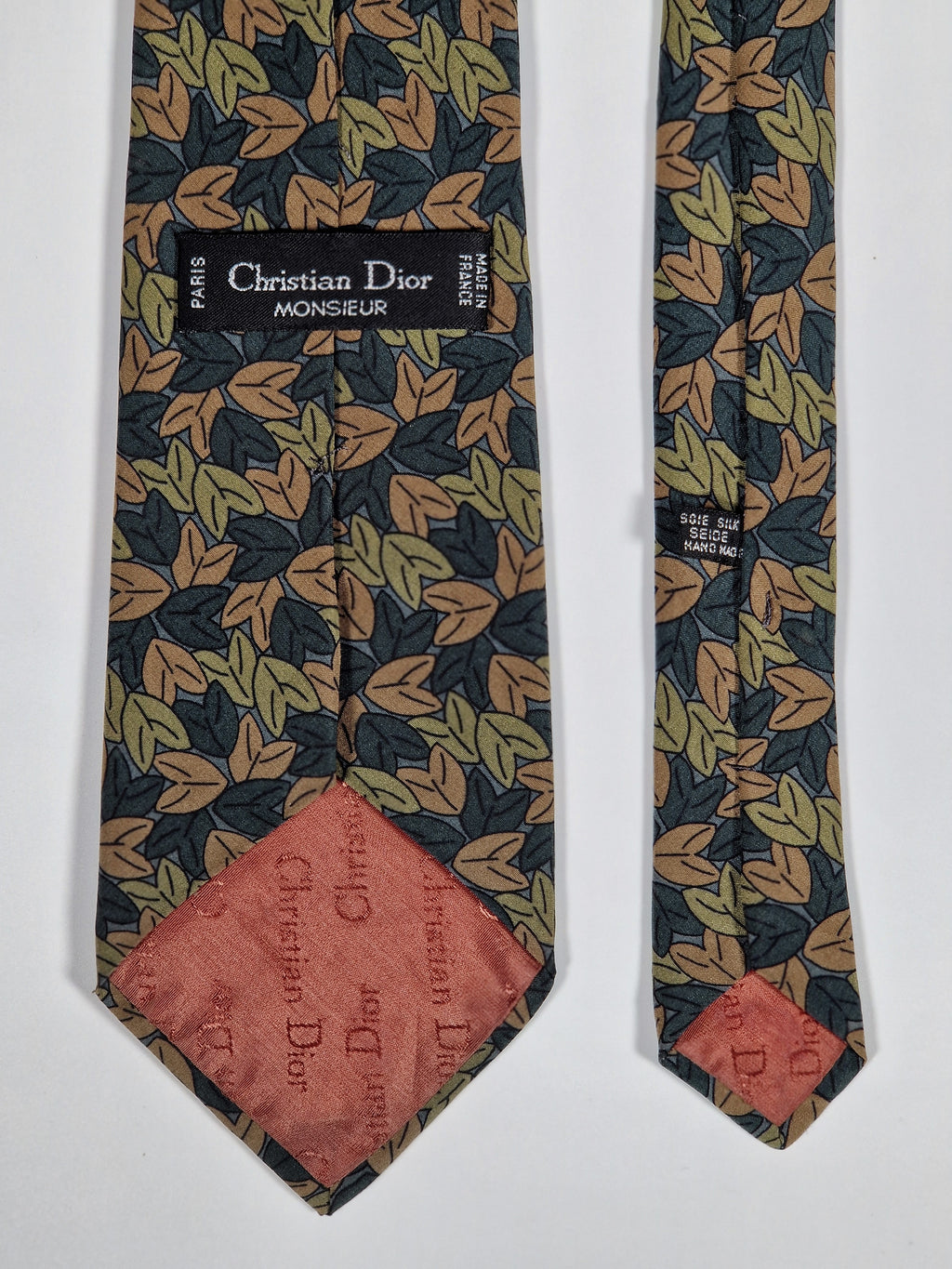 Dior vintage tie autum leafs