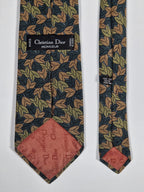 Dior vintage tie autum leafs