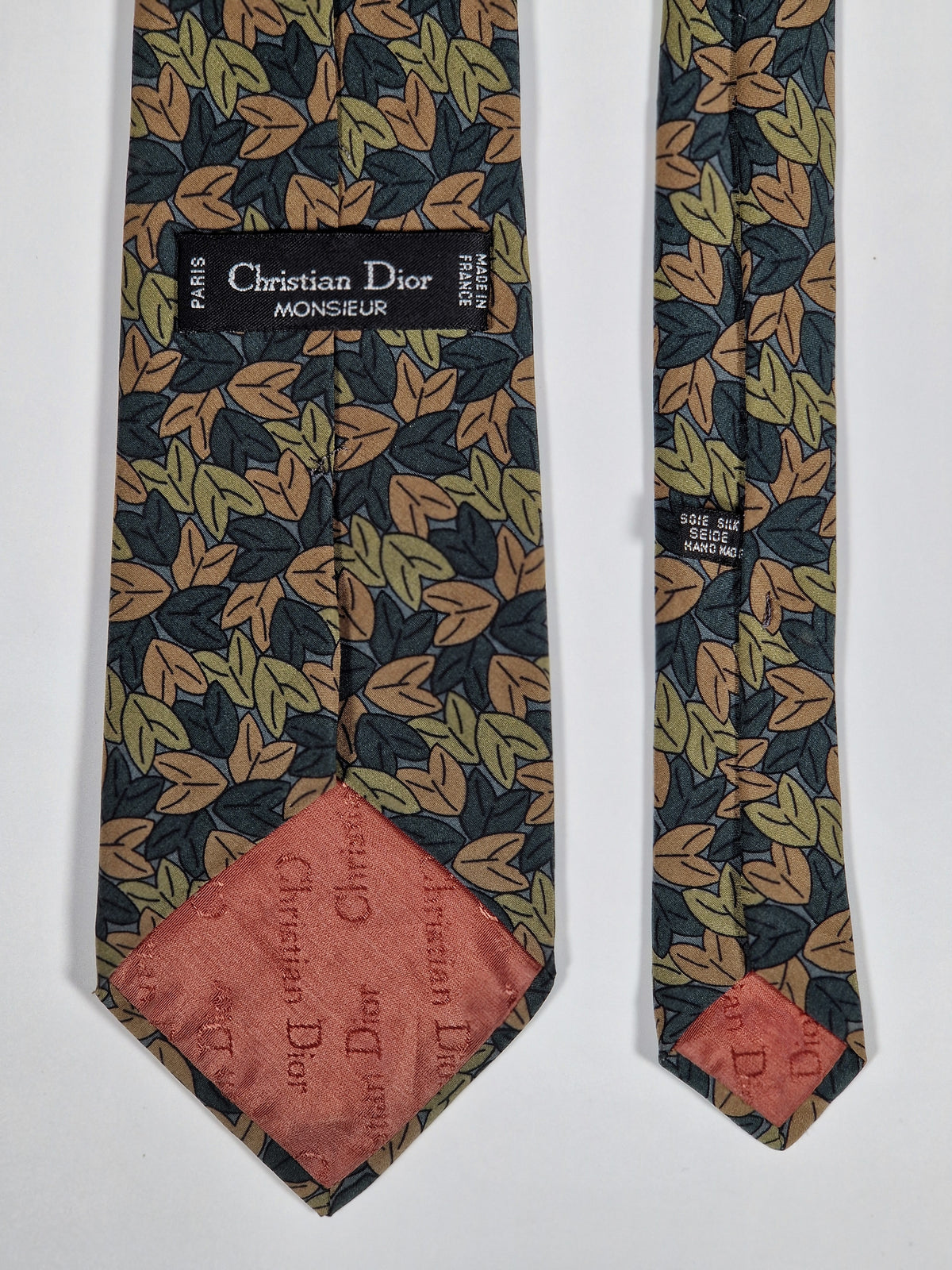 Dior vintage tie autum leafs