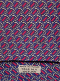 007268 Hermès tie blue equestrian pattern 7268 MA
