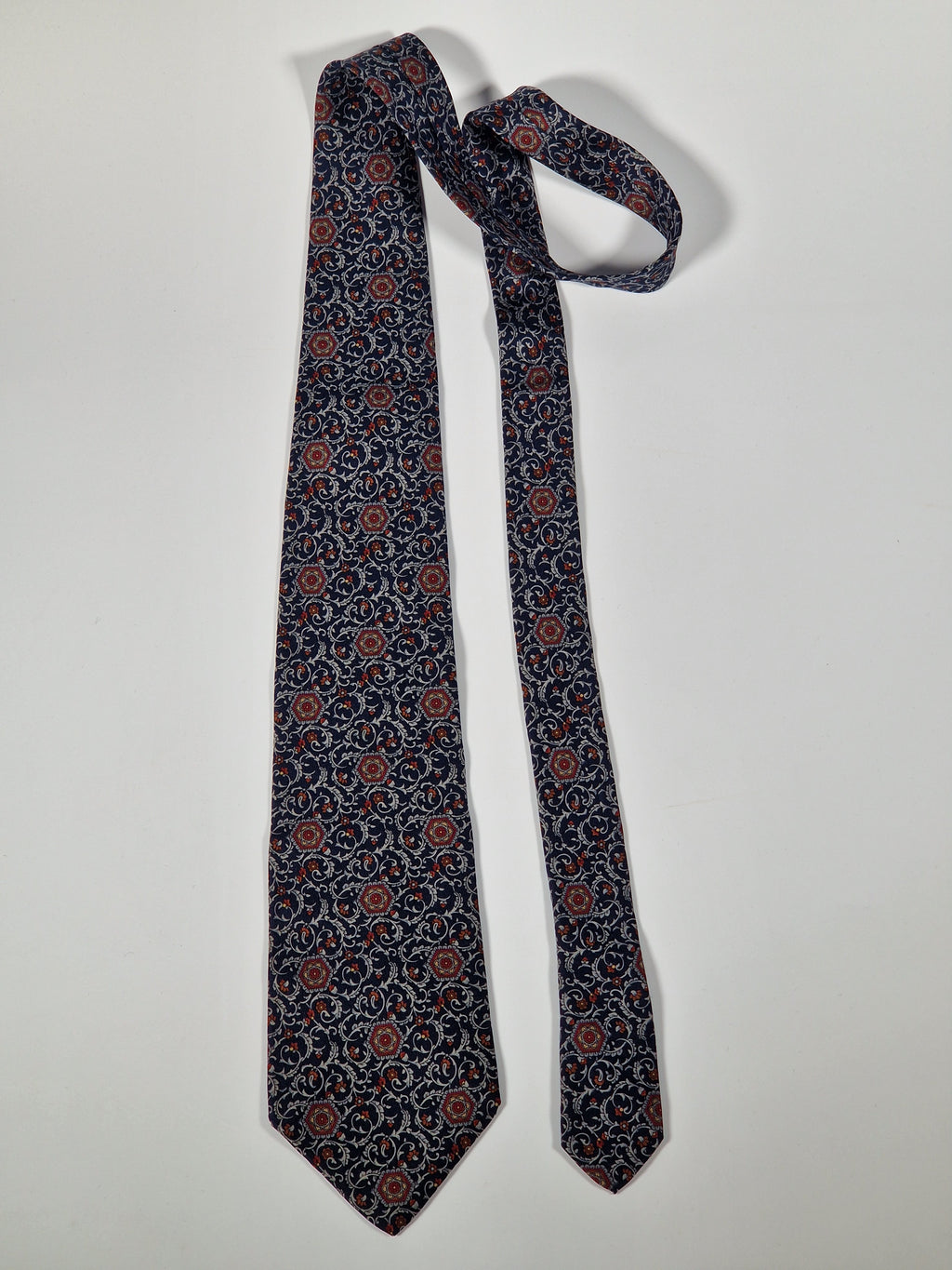 Dior Vintage silk tie blue