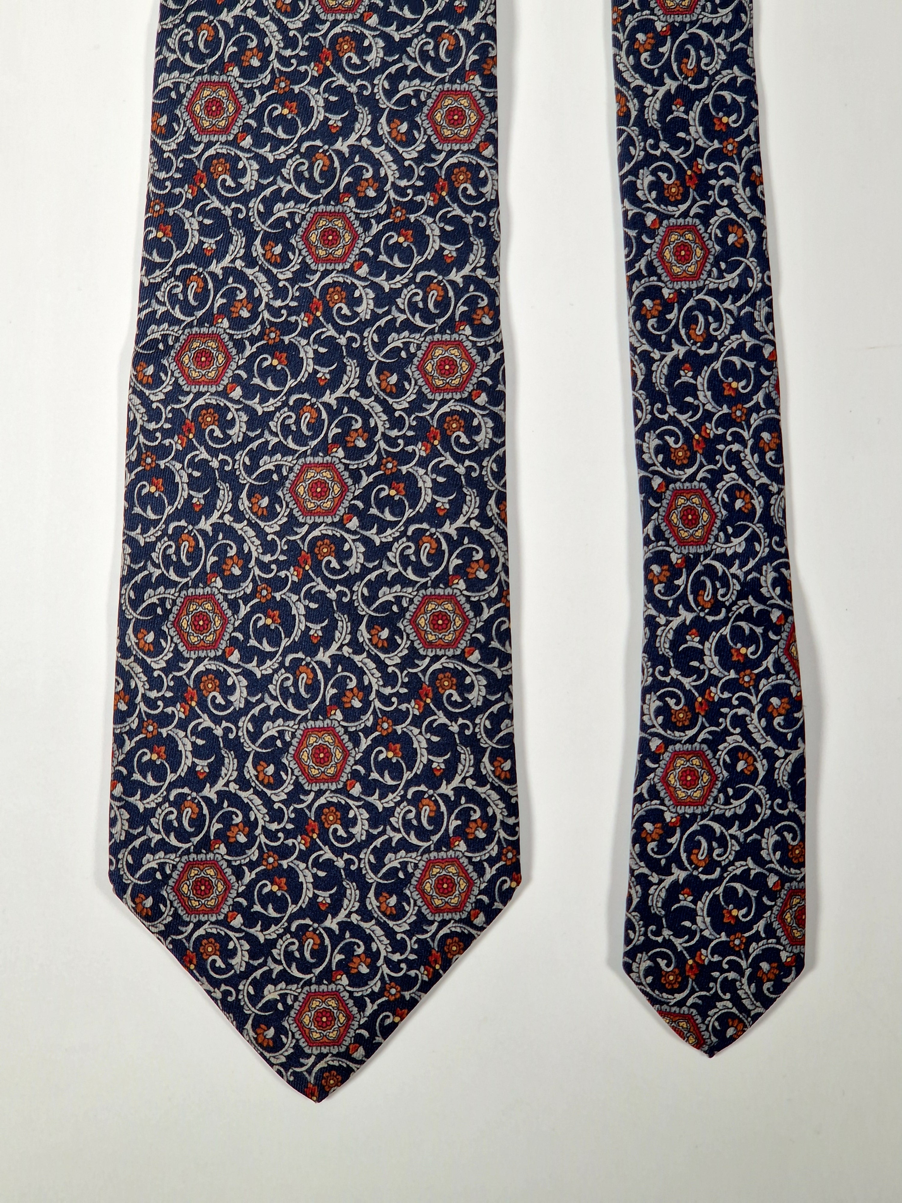 Dior Vintage silk tie blue