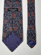 Dior Vintage silk tie blue