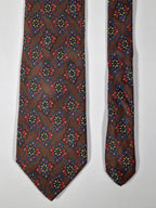 Fendi Vintage silk tie brown