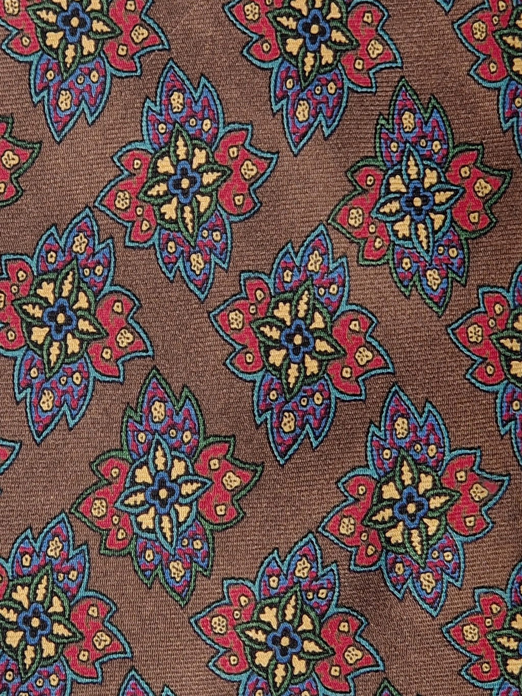 Fendi Vintage silk tie brown