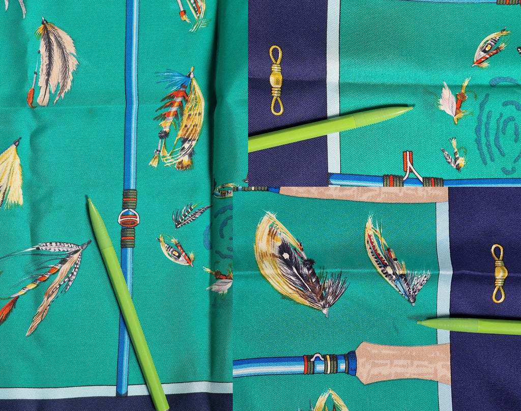 Hermés Scarf carre 90 "Flies"
