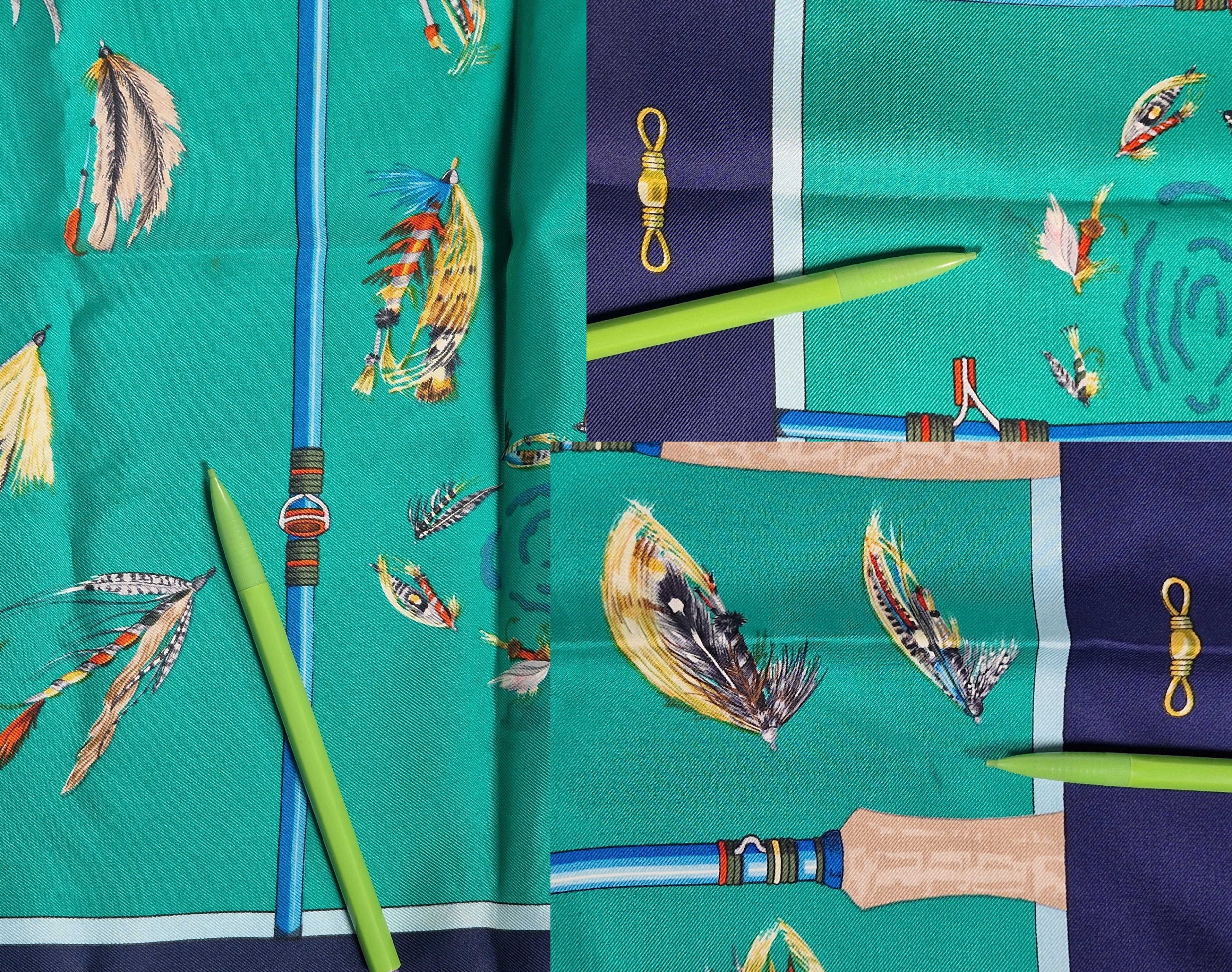 Hermés Scarf carre 90 "Flies"