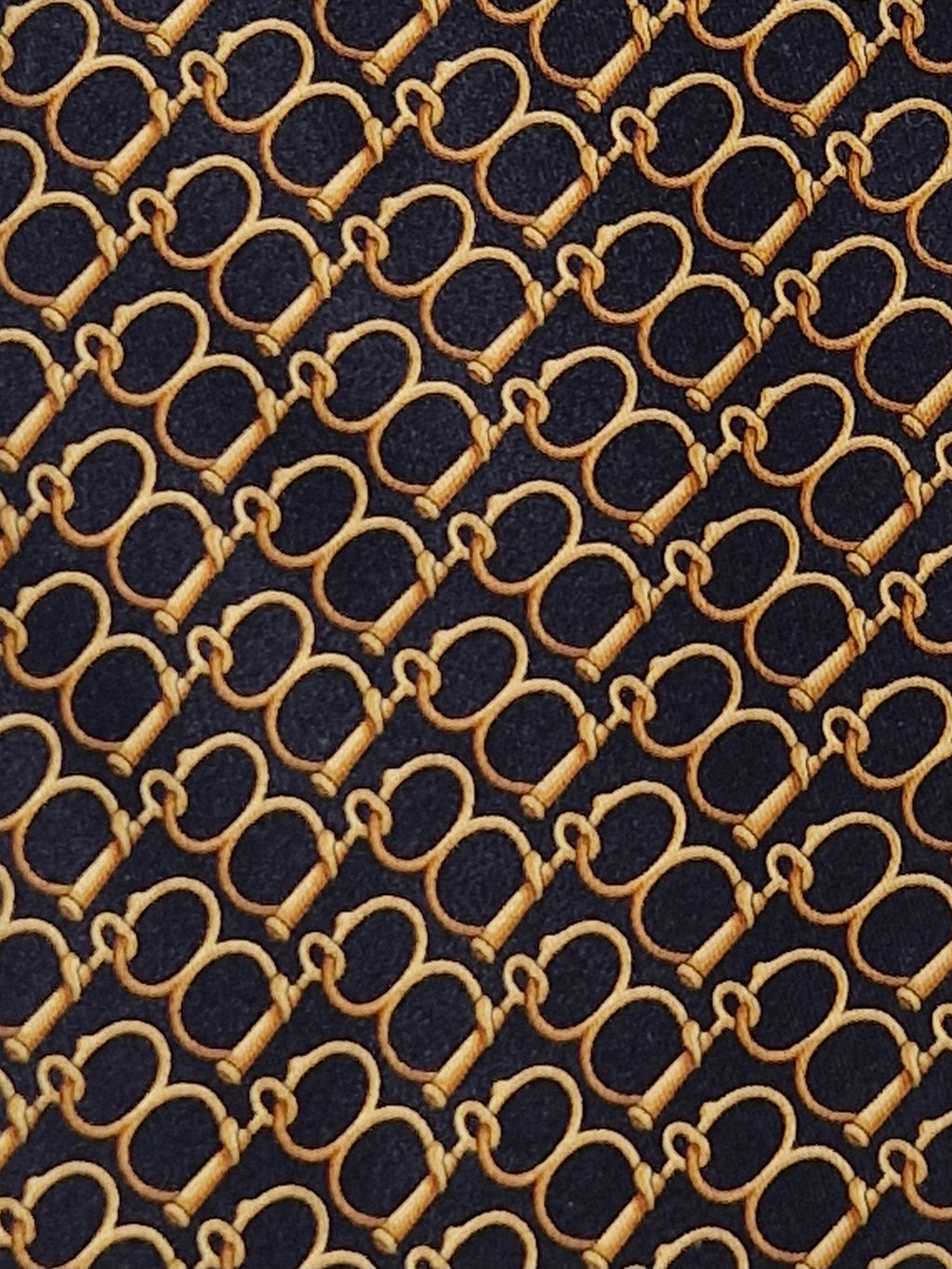 Gucci silk tie black equestrian