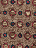 Gucci Vintage silk tie brown loggo flowers
