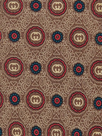 Gucci Vintage silk tie brown loggo flowers