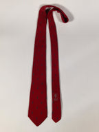Gucci Vintage silk tie red anchor pattern