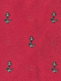 Gucci Vintage silk tie red anchor pattern