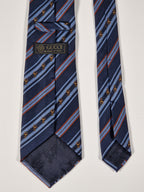 Gucci Vintage silk tie striped blue