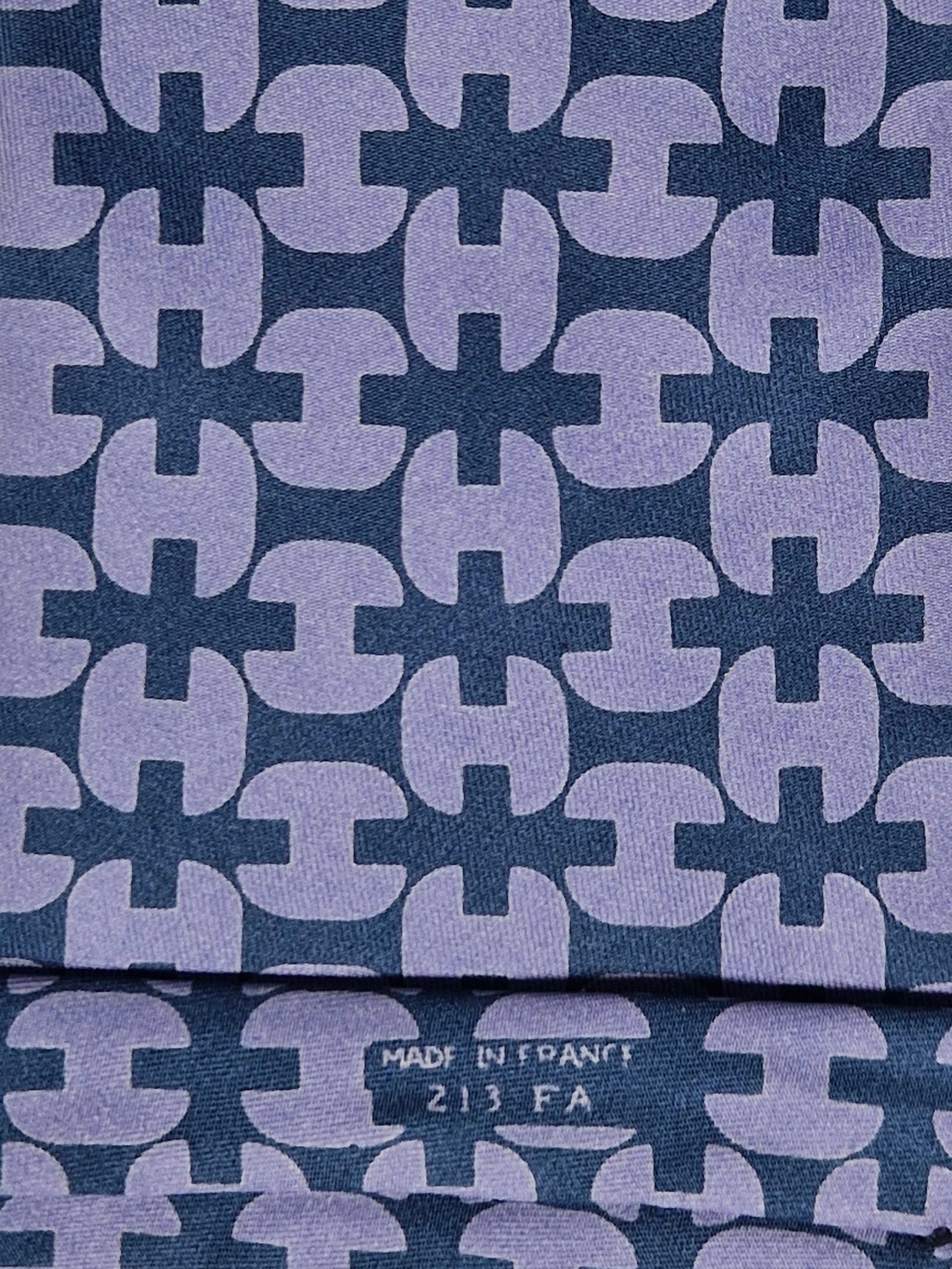 Hermés wide vintage silk tie H pattern 213 FA