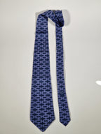 Hermés wide vintage silk tie H pattern 213 FA