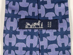 Hermés wide vintage silk tie H pattern 213 FA