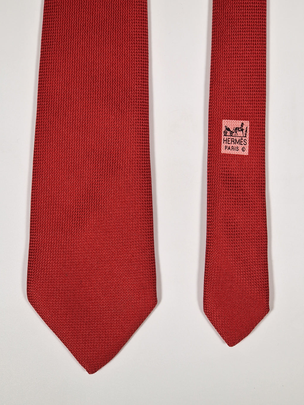 233623 Hermès tie red 233623 SA