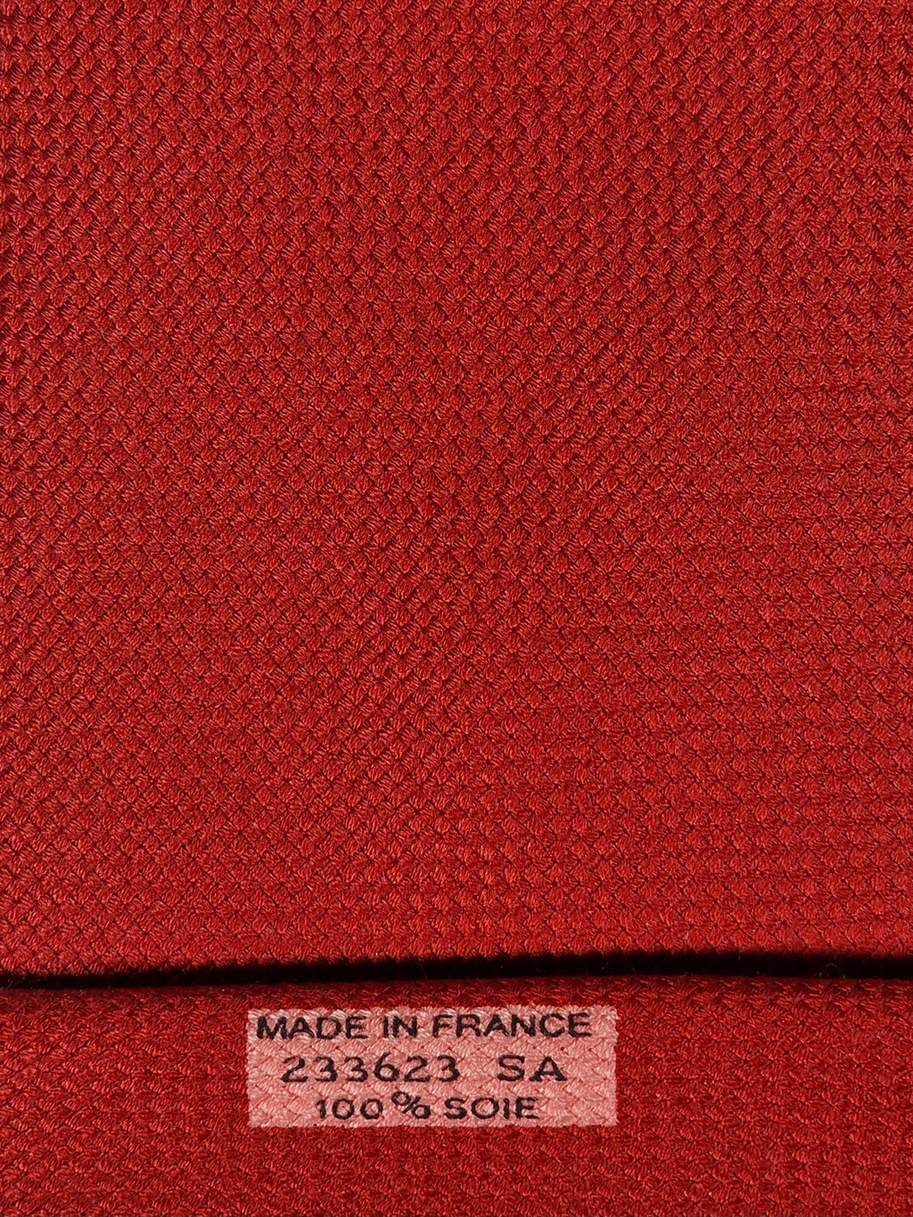 233623 Hermès tie red 233623 SA