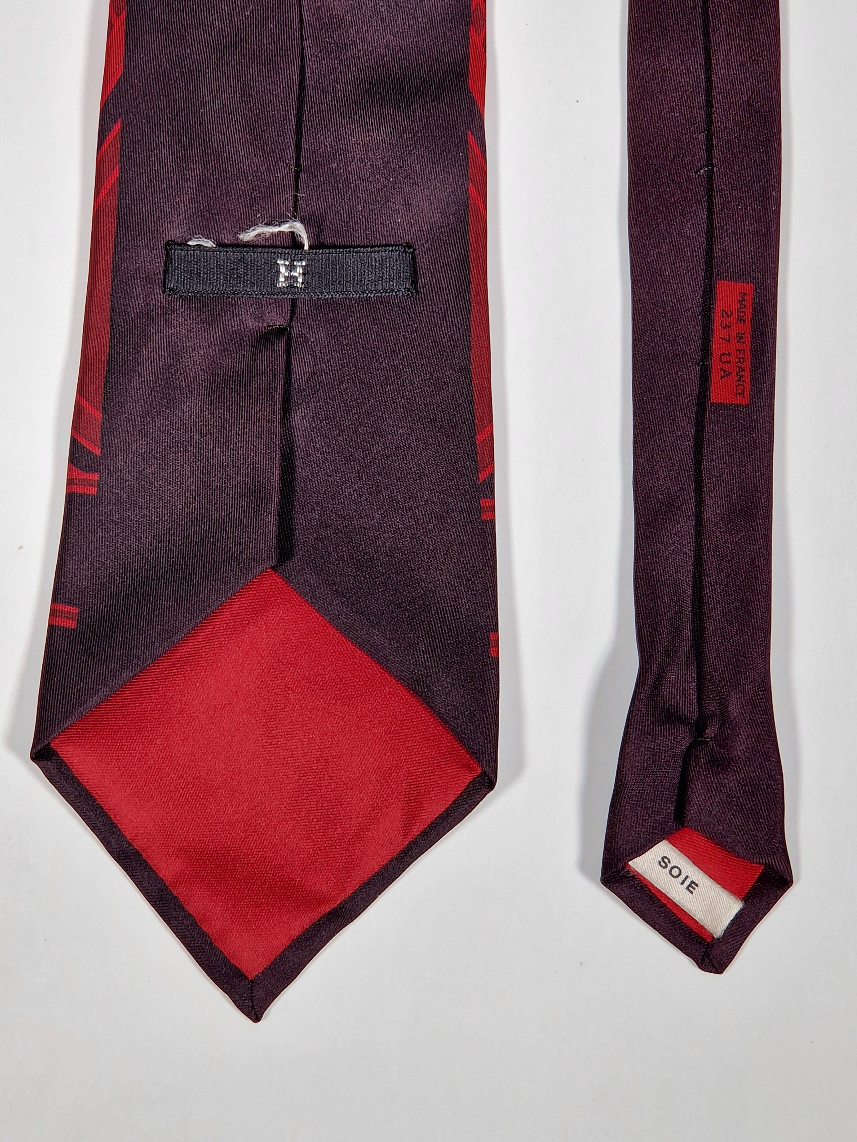 000237 Hermès silk tie brown 237 UA