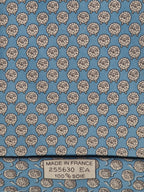Hermès silk tie blue whimsical sheep and ball of yarn pattern 255630 EA