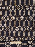 000259 Hermès silk tie black rope pattern Hermès 259 UA tie black