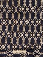 000259 Hermès silk tie black rope pattern Hermès 259 UA tie black