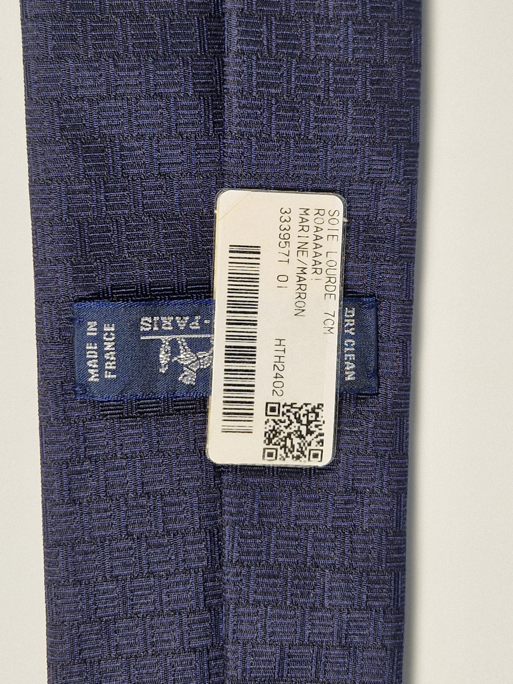 Hermès jaquard silk tie lion blue Hermès 333957 T "ROAAAAAR!"