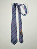 339221  Hermès jaquard tie blue "Jack in the box" 339221 T