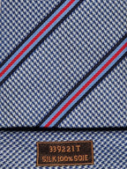 339221  Hermès jaquard tie blue "Jack in the box" 339221 T
