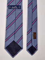 339221  Hermès jaquard tie blue "Jack in the box" 339221 T