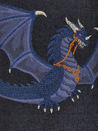 339263 Hermès tie  black dragon Hermès 339263 T tie black