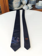 339263 Hermès tie  black dragon Hermès 339263 T tie black