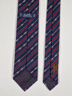 Hermés blue silk tie yacht 339274 T with box
