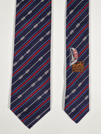 Hermés blue silk tie yacht 339274 T with box