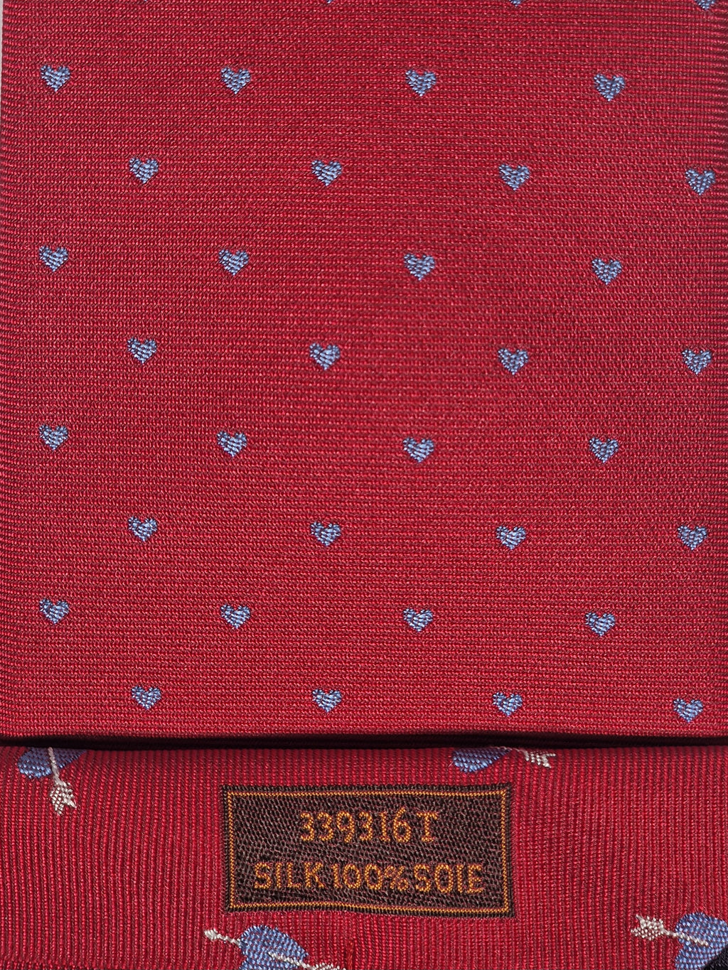 Hermes 339316 T Tie "Heart and arrow"