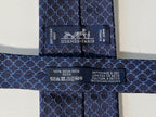 339319  Hermès tie blue 7 H Cheval Punk 339319 T