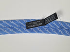 Hermès silk tie blue chain and hearts pattern 339360 T