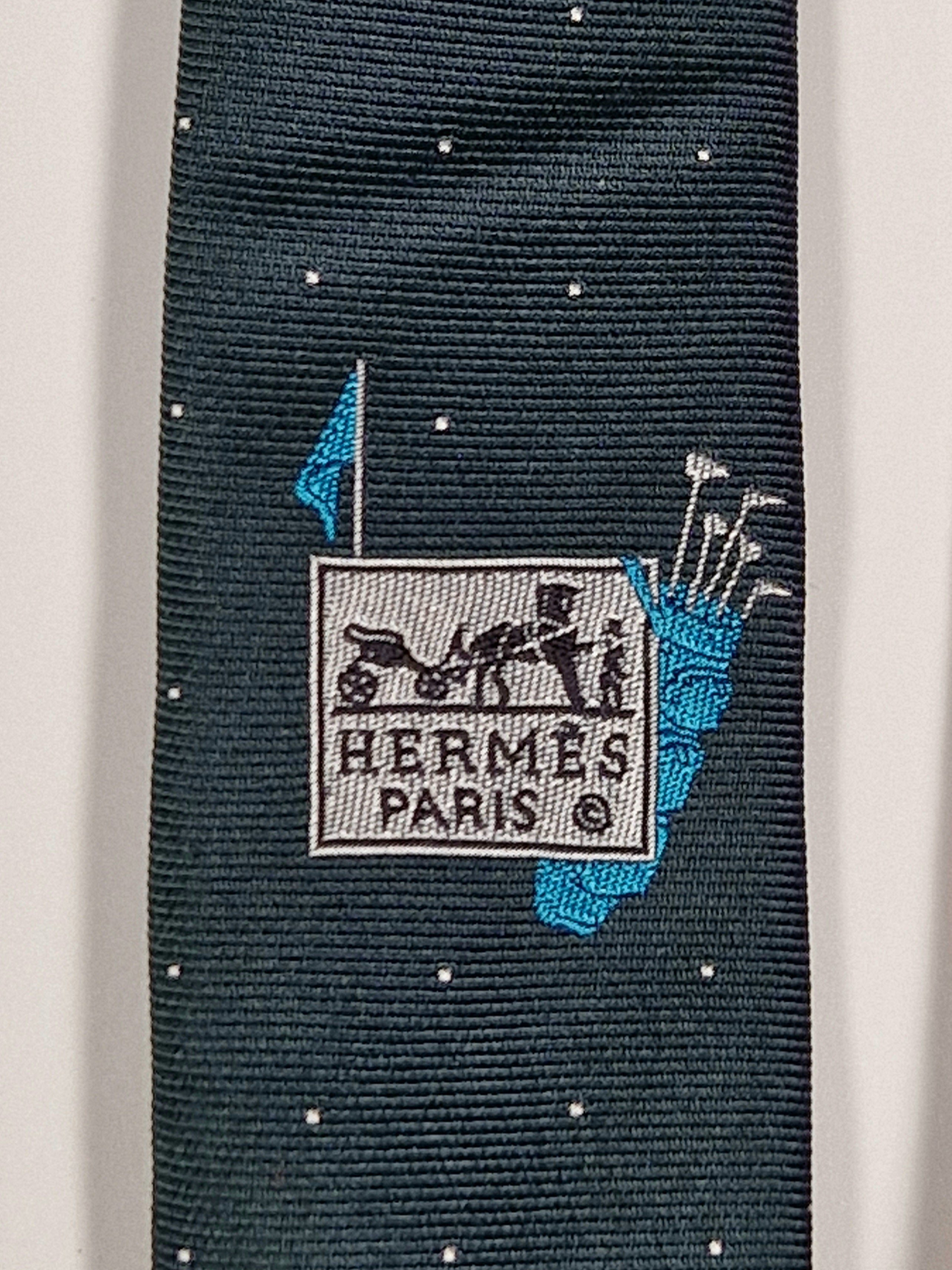 Hermés 339370 T Tie "Golf"