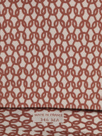 000346 Hermès silk tie pink geometrical pattern 346 MA