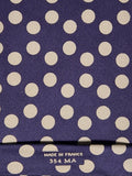 000354 Hermès tie purple spotted 354 MA