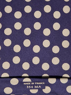000354 Hermès tie purple spotted 354 MA