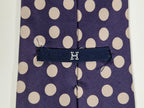 000354 Hermès tie purple spotted 354 MA