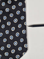 000391 Hermès tie black spotted 391 PA