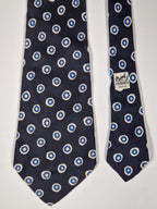 000391 Hermès tie black spotted 391 PA