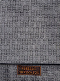 Hermès jaquard silk tie grey  H pattern and cow 428822 T